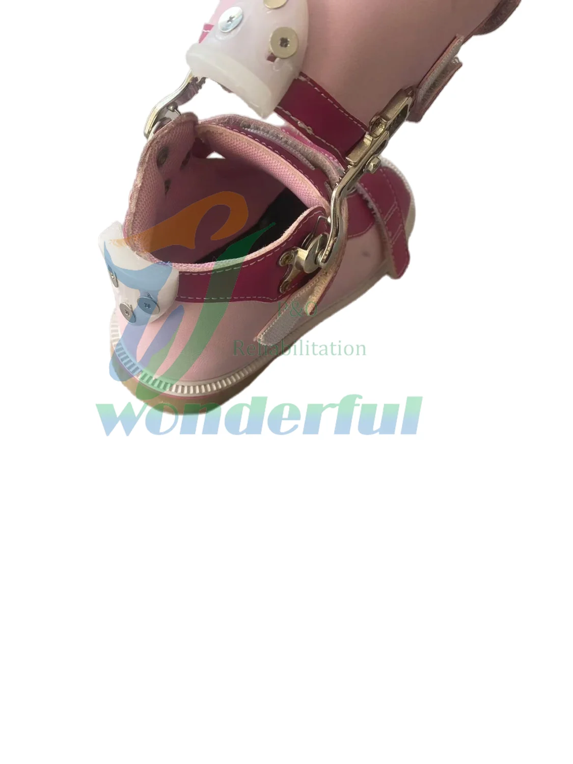Orthopedic High Ankle Leather Sandals Children Non-Slip Flat Feet Correction Medical Rehabilitation Supplies Hemiplegic Shoes
