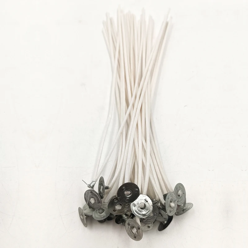 Supplies Customised Candle Wicks For Sale 10cm Fiber Cotton Wick For Soy Scented Candles Making