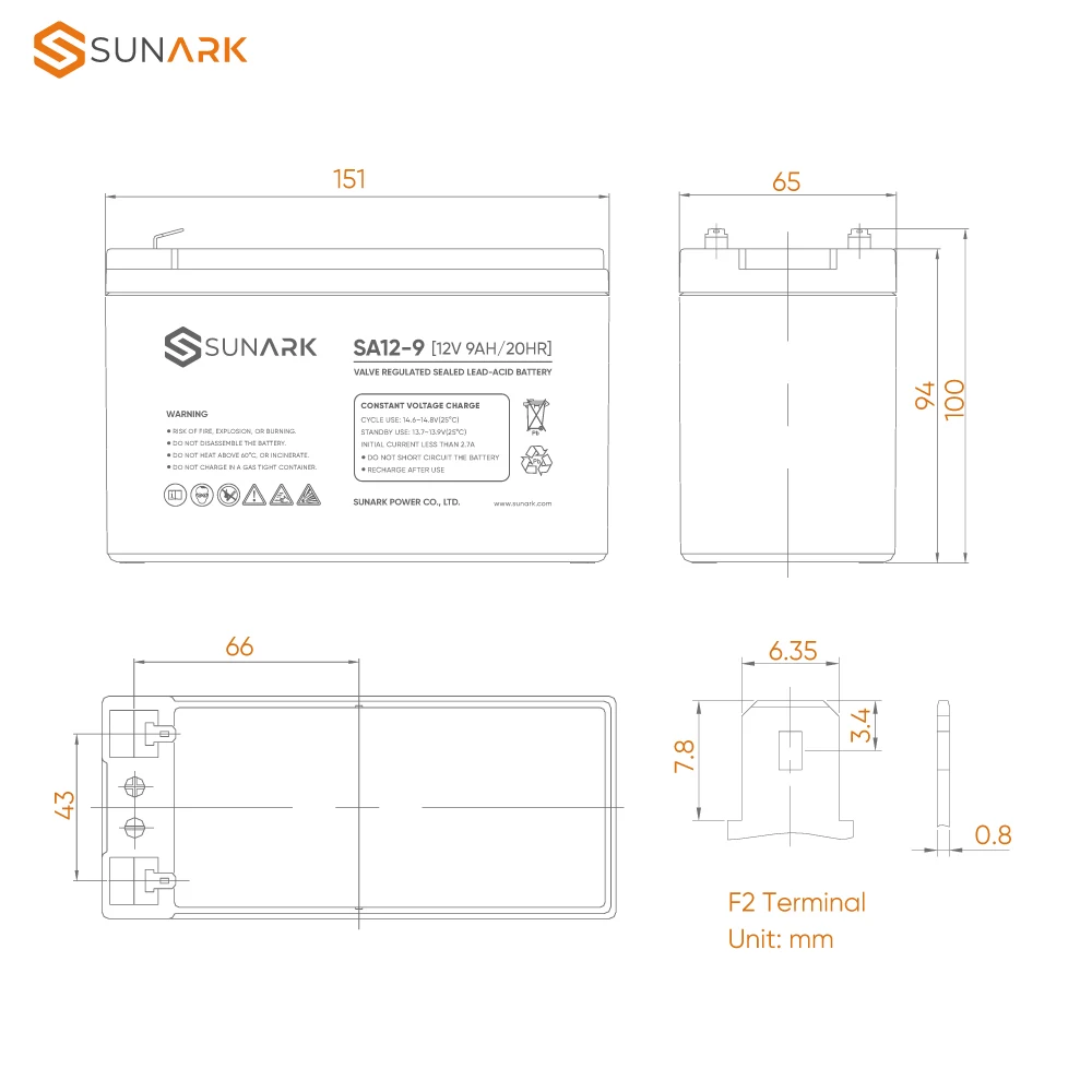 Свинцово-кислотные аккумуляторы Ritar 12 В 4Ah 7 Ah 9Ah AGM резервная батарея