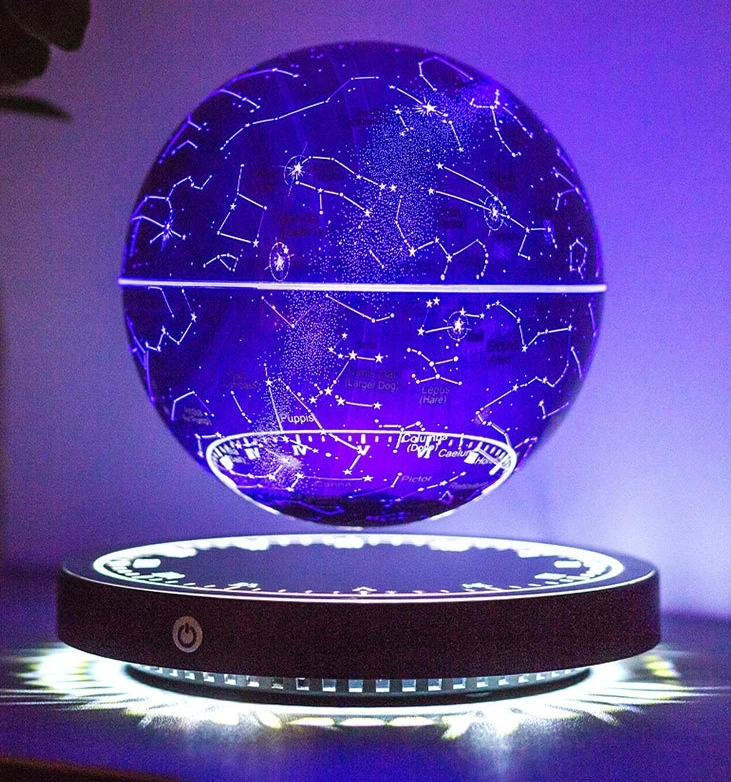 Magnetic Levitating Starry Sky Lamp Floating Table Lamp Creative Gift LED Decorative Table Lamp Magnetic levitation star ball