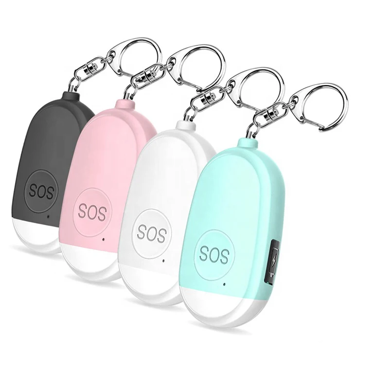 130DB Siren Song LED Portable Emergency SOS Security Self Defense Alarm Keychain Personal Alarm for Women Children Elders
