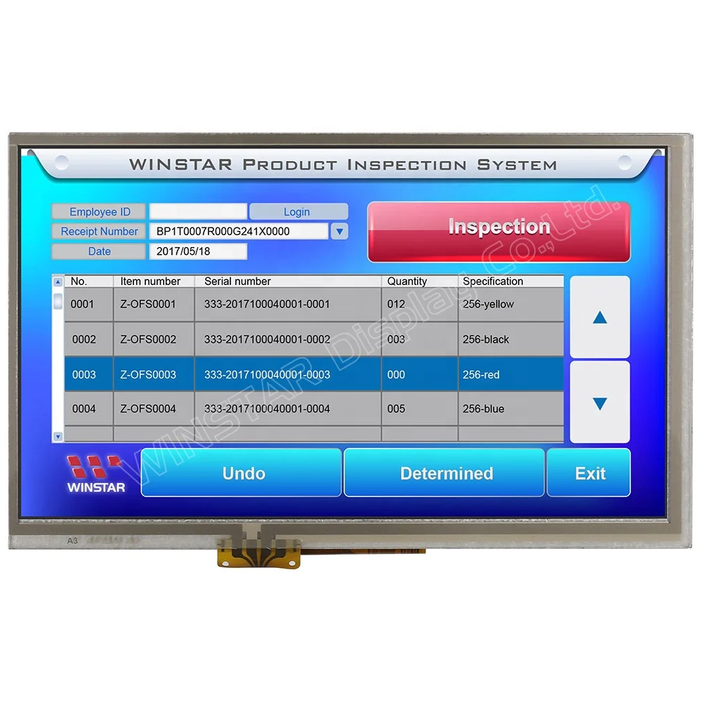 800x480 Winstar 7 inch 800480 For DVI Signal Touchscreen TFT Display (For Raspberry Use) with RTP 800x480