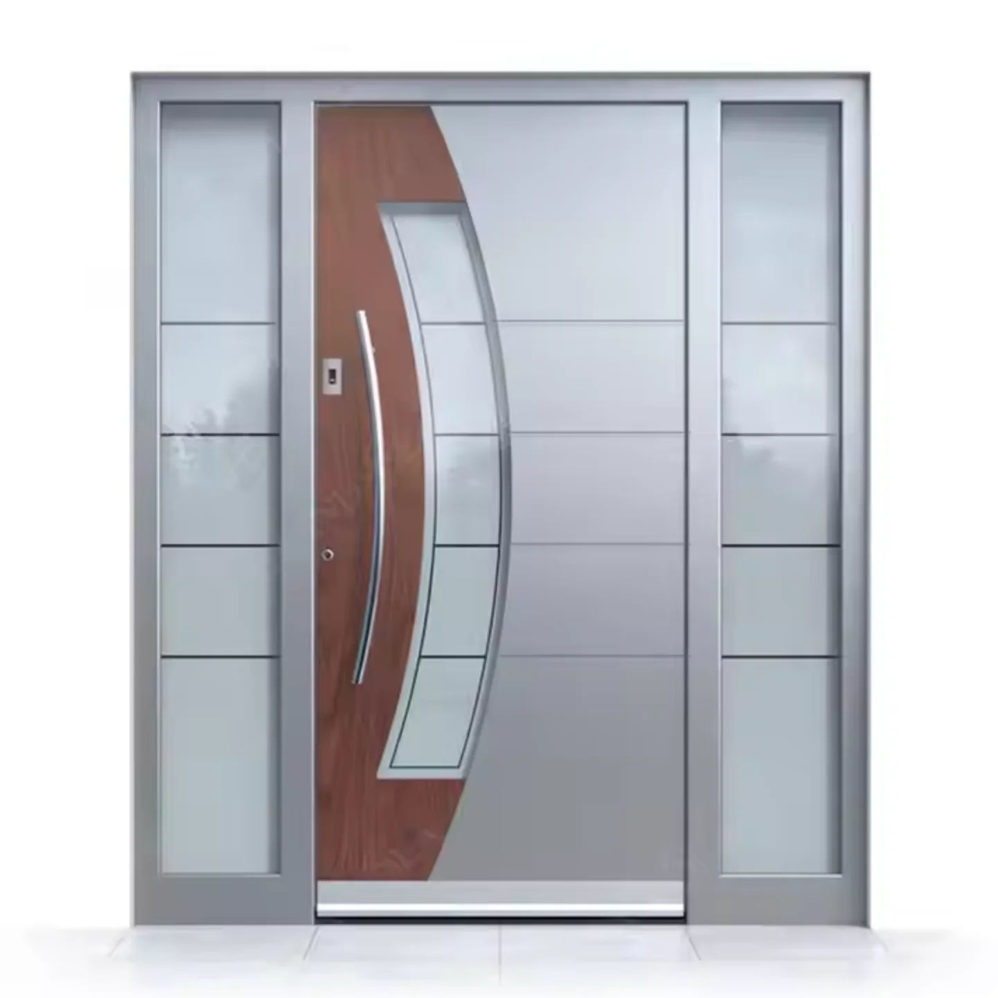 Manufacture Price Exterior Europe Main Entrance Door Home Safety Ss Aluminum Doors for House