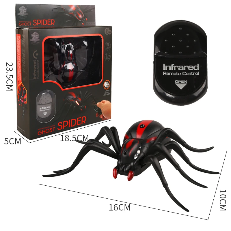 Surprising Party Props Decoration Indoor Games for Joke Electric Fake Animal Toy Remote Control Prank Spider