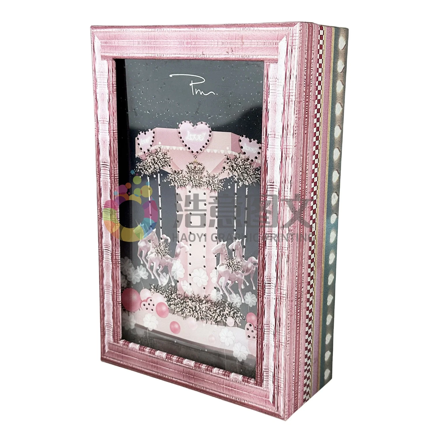 Unique pinky cute style wholesale magical fancy durable degreedable for perfume gife cosmetic costom logo design packing boxes