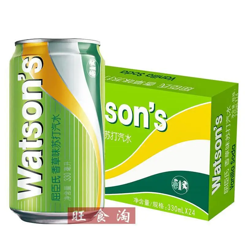 Wholesale exotic fruit canned soda water Vapor carbonates beverages in various flavors 330 ml