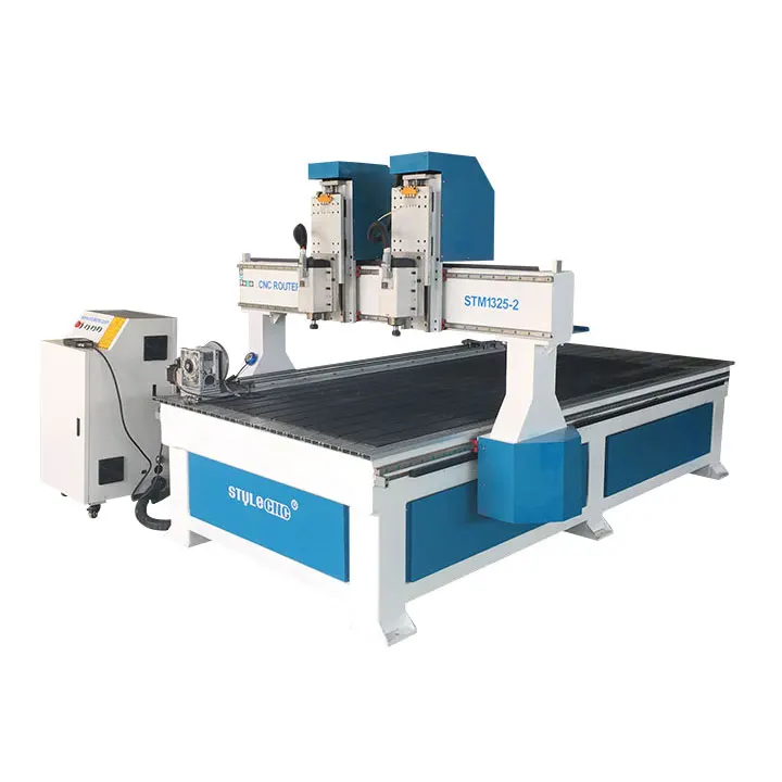 
Dual Spindles Wood CNC Machine with 4x8 Table Size for Sale 