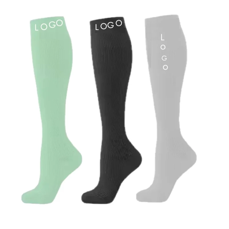 CE Certified 15-20mmHg Compression Socks for Men Women Medical Athletic Sports & Running Slimming Nurse Christmas Sports Socks