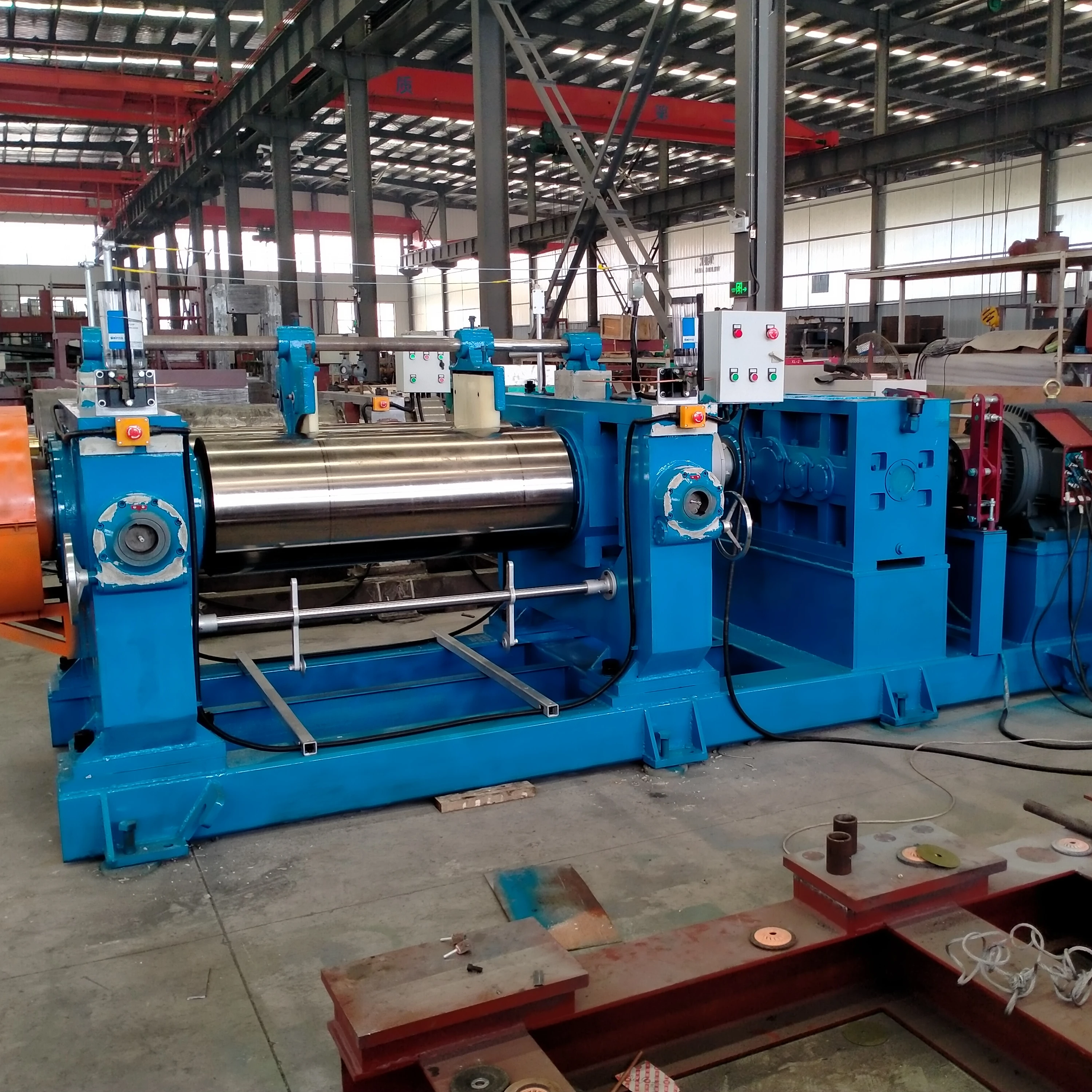 XK400 Two roller open mixing mill / Silicone Rubber Mixing Mill Machine