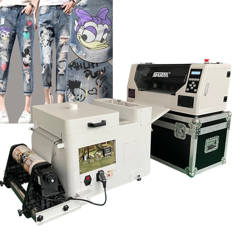 Factory price fabric printing machine dtf T-shirt  A3 printing size with single xp600 i1600 A3 dtf printers