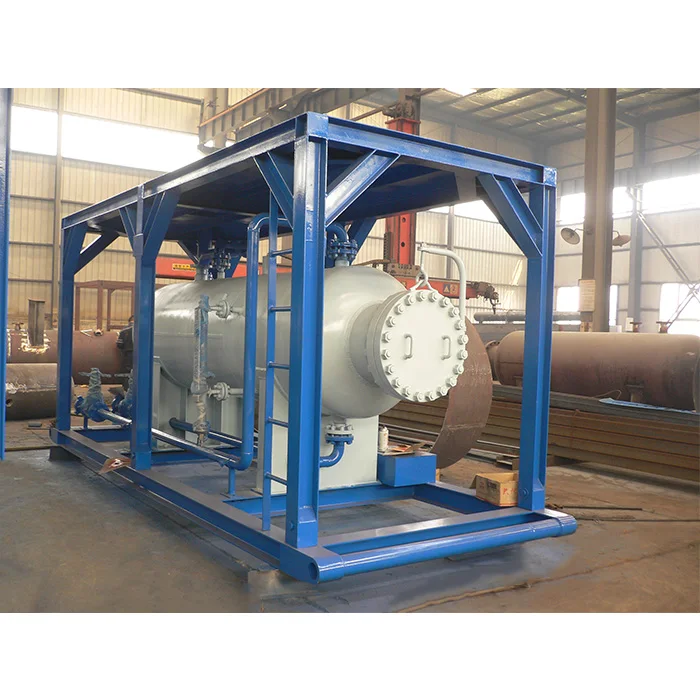 well test separator skid-mounted oil gas water three phase separator equipment