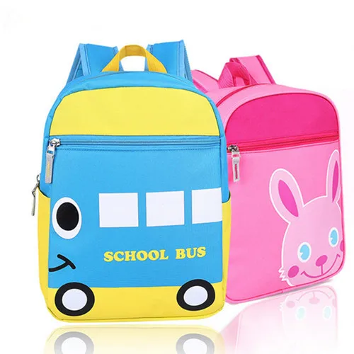 custom cartoon kids backpack bus print school backpack period children school bag