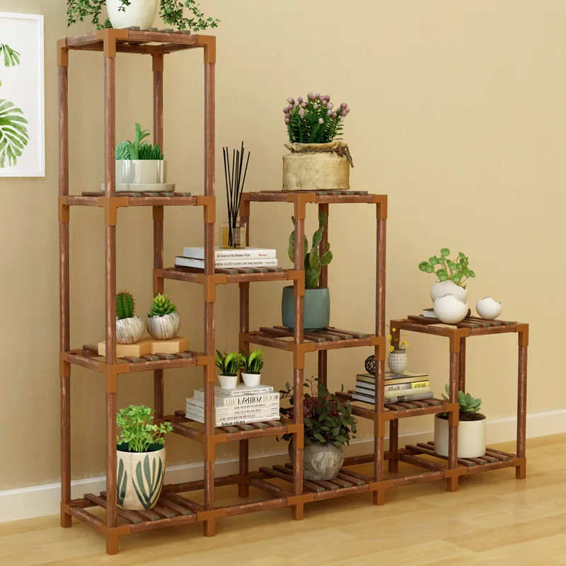 Factory Supply Shape Changeable Wooden Garden Planter Size SML Planter for Flower Plant Vegetable