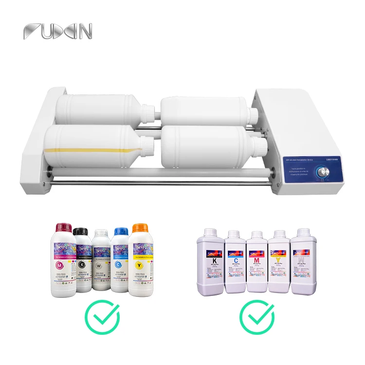 Dtf Printer White Ink Shaker Round Bottles Effectively Prevents White Ink Sedimentation At The Bottle Bottom With EU AU US Plug