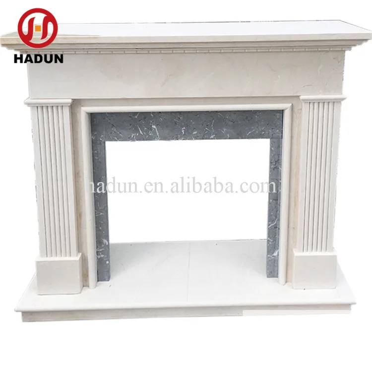 
Western Style Mixed Color Marble Fireplace Surround 