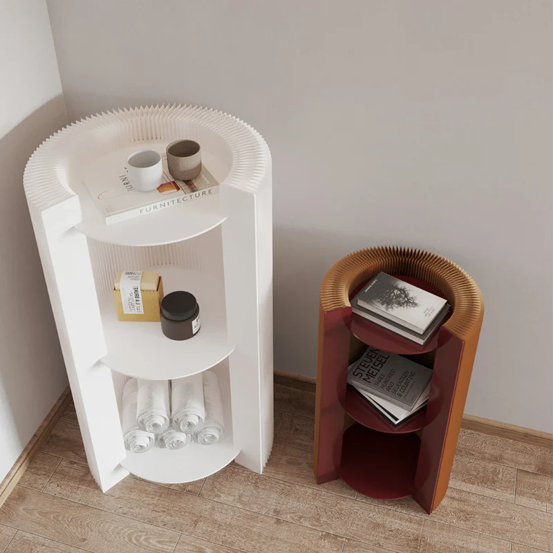 New Kraft Paper Creative Holder Space  Living Packing Room Folding Display Rack Commodity Shelf