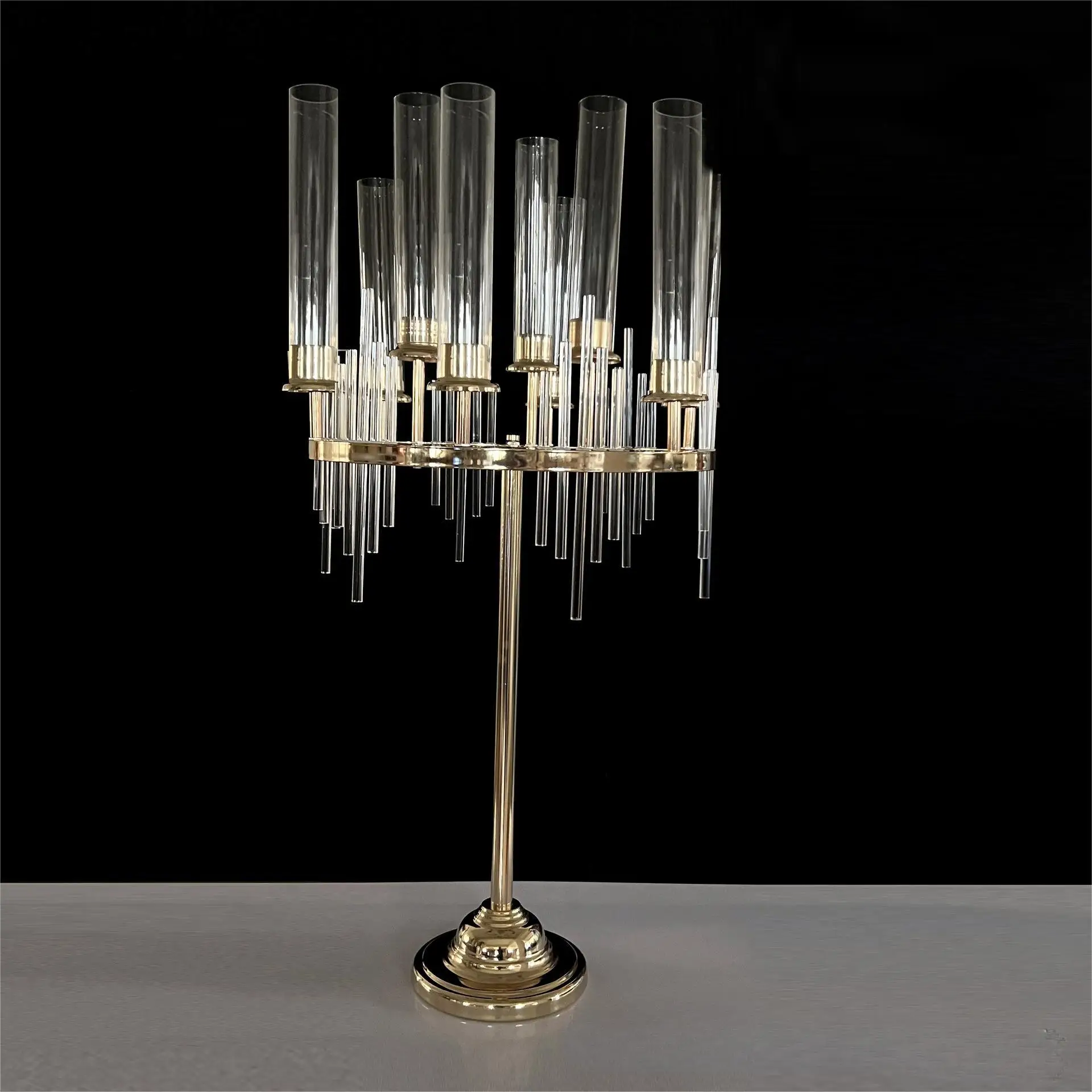 Wedding Centerpieces & Table Decorations Candlestick Flower Stand Display 9 Arm Candelabra Stand Acrylic Outdoor