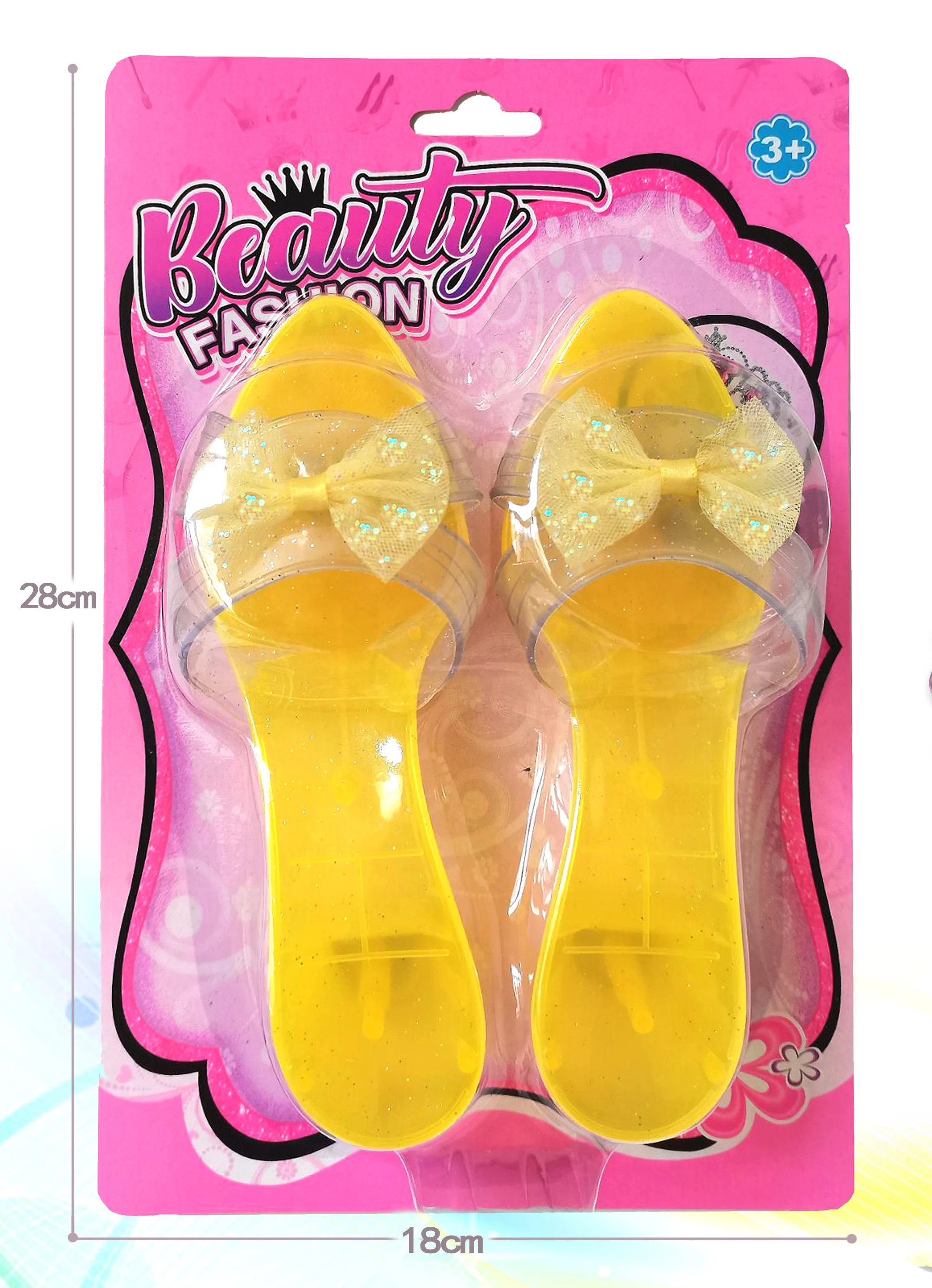 Детская прозрачная обувь на высоком каблуке