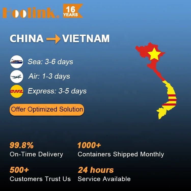 Door To Door DDP Logistics Agent Air Sea Shipping LCL FCL Cargo Freight Forwarder Delivery Service To Vietnam From China