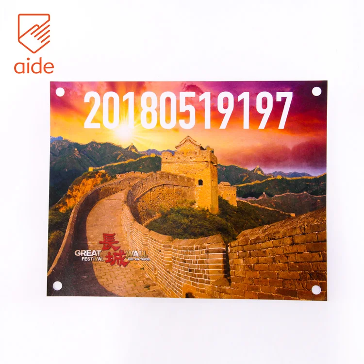 Custom Cool Bicycle Marathon Racing Tyvek Bib Numbers Maker For Runners