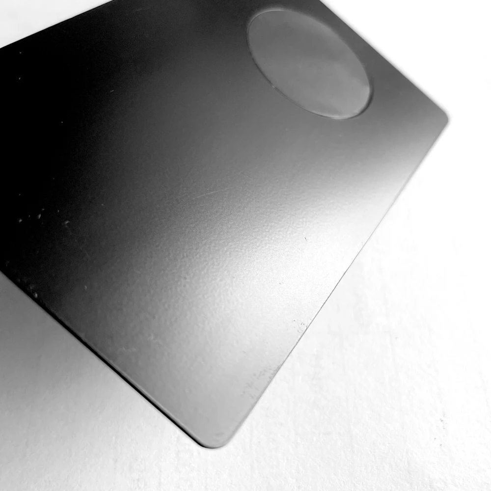 Пользовательские социальные медиа NFC металлическая визитная карточка 213 чип из нержавеющей стали металлическая членская карта черная пустая металлическая карточка с покрытием