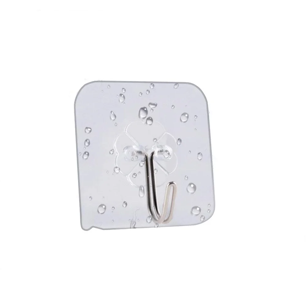 
30 pieces of Self-adhesive hooks transparent towel hooks for kitchen, bathroom, wall and ceiling hangings 