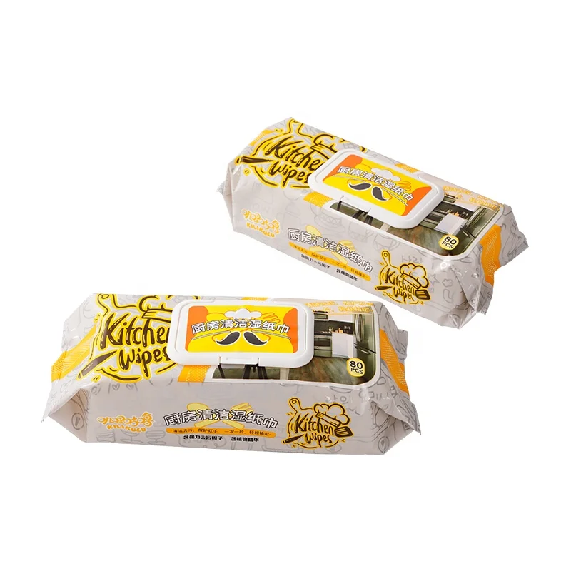 Kitchen Wipes For Surface Cleaning ,With APG Decontamination Factor And Aloe