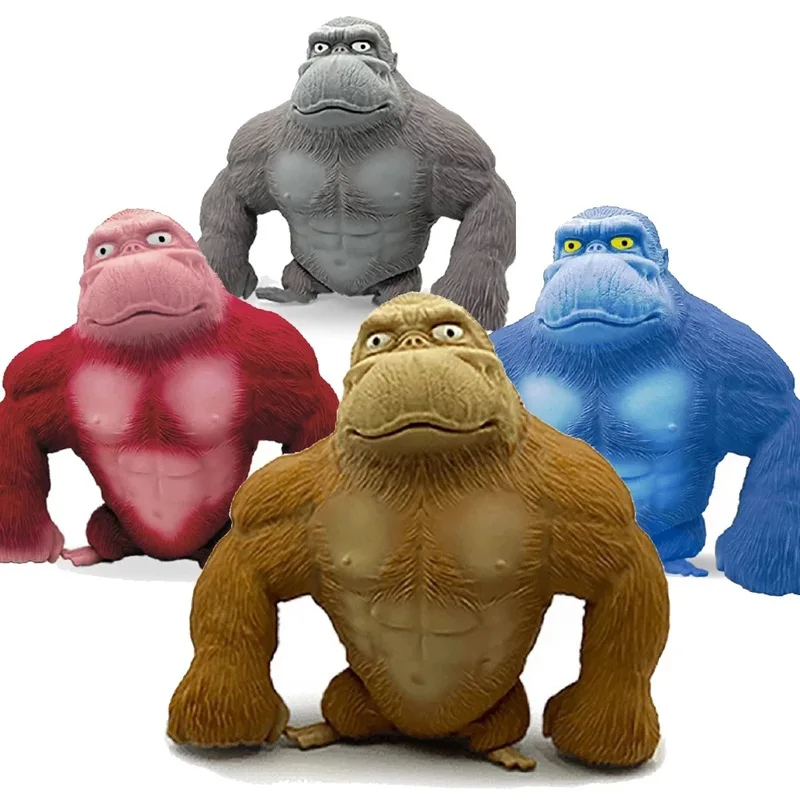 Factory Direct Fun Funny Squishy Monkey Figure Elastikorps Gorilla Stress toys