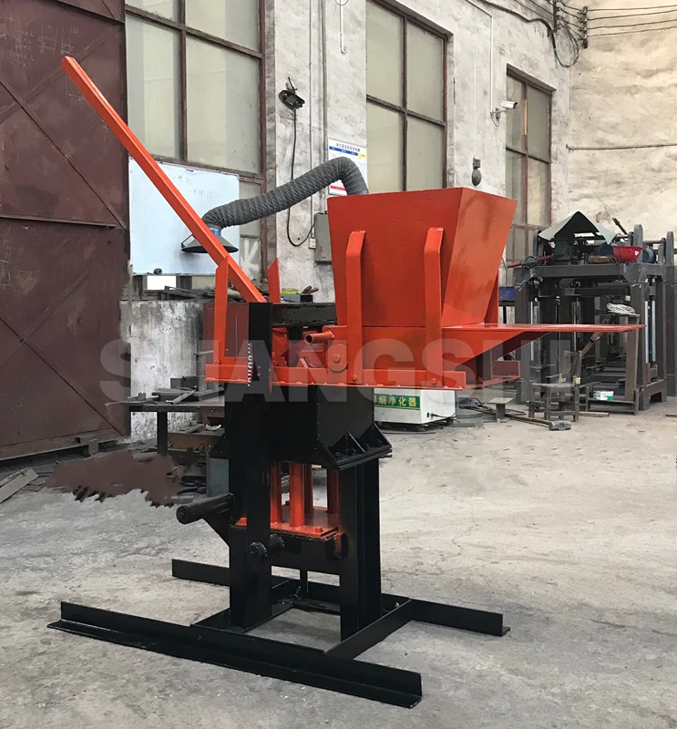 Manual Interlocking Red Clay Soil Brick Making Machine Compressed logo Bricks Earth Block in