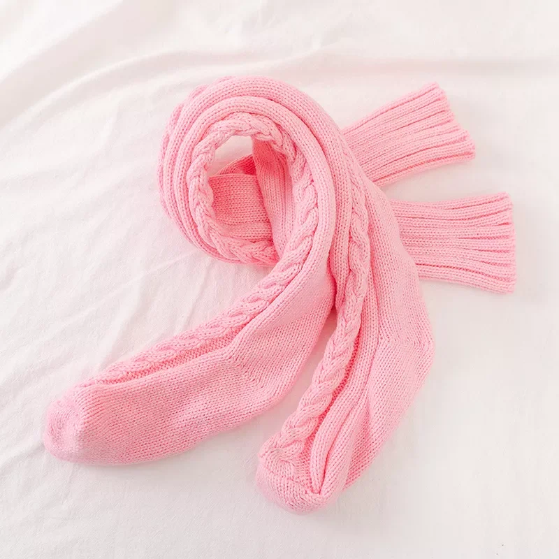 2024 Winter Thick Loose Knee High Solid Winter Warm Stocking Women Custom Soft Long Leg Warmer Socks