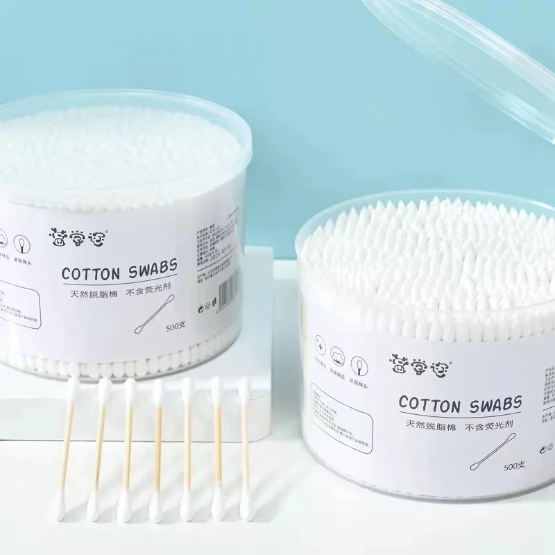Hot selling higher quality natural cotton swabs without optical brightener