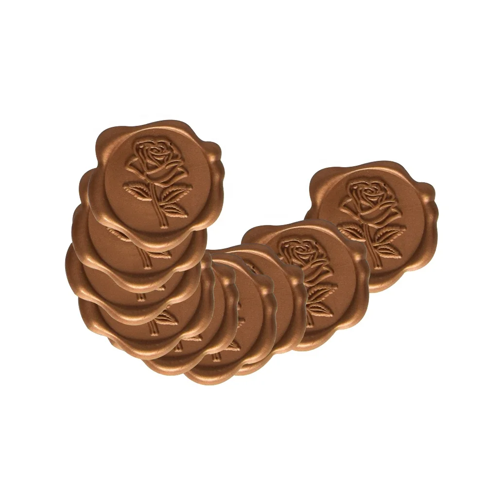 Functional made design logo custom wax seal stamp wedding sticker for invitation sealing