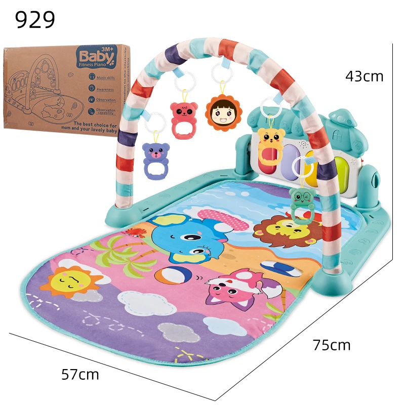 Multifunctional Infant Piano Rack Pedal Instrument Toys House Handmade Training Foldable Musical Play Mat Kids Activity Mat