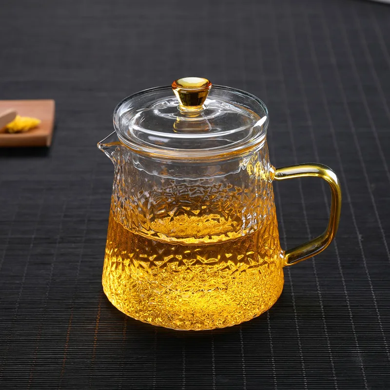 Tea Sets Teapots Glass Borosilicate Heat Resistant Glass Teapot Gas Stove Flower Puer Kettle Chinese Kung Fu Tea Set With Filter