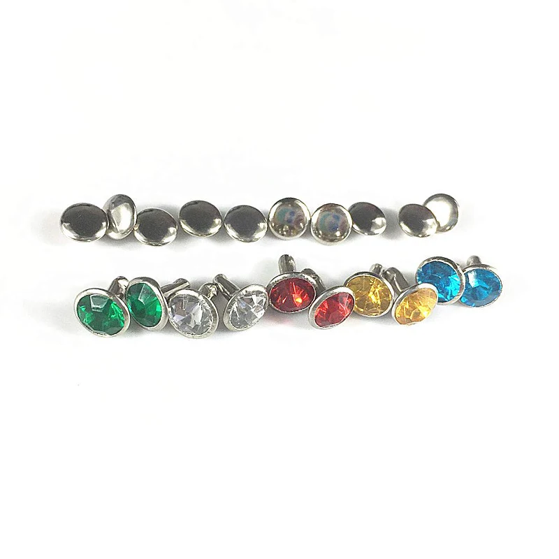 Металлические пуговицы с логотипом джинсов, заклепки на заказ, круглые пуговицы, латунный риветовый декоративный жемчуг, бриллиант, хрустальный горный хрусталь, украшение