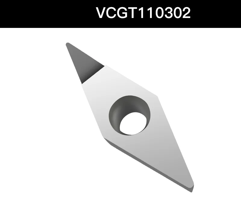 Qiye diamond Insert PCD VCGT series PCD router bits set CNC cutting tools for aluminum copper