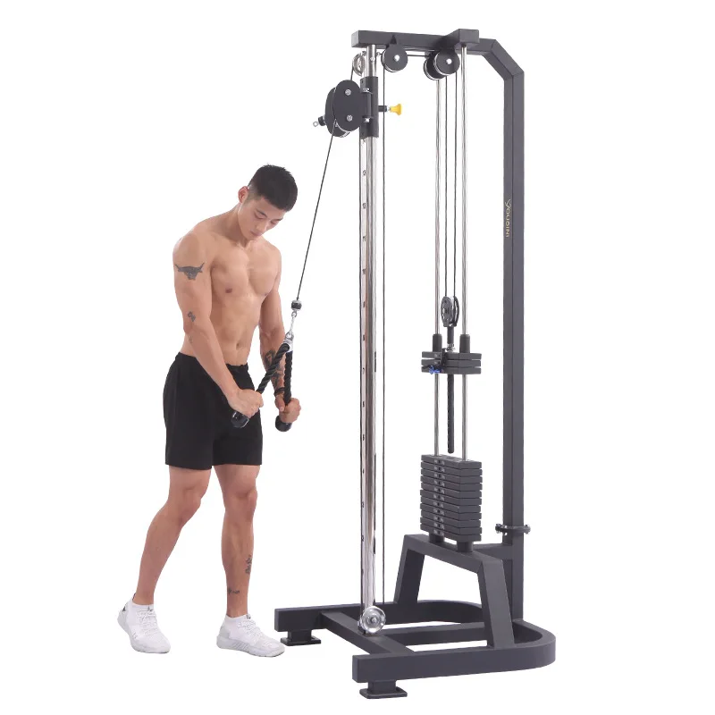 Adjustable pulley tension training device comprehensive fitness device strength training arms clip chest