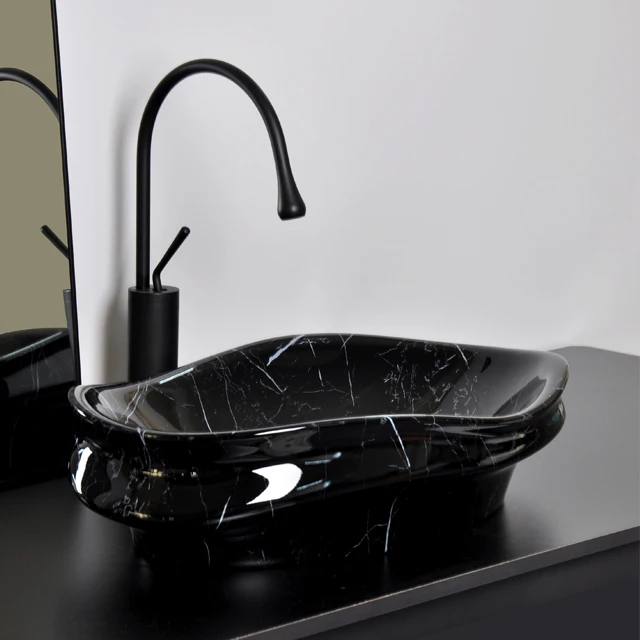 Chaozhou New Coming Ceramic Sanitary Wares Art Wash Basin Marble Fashion Design Bathroom Sink