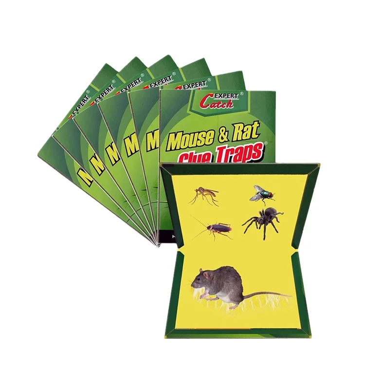 Wholesale Mice Killer adhesive Mouse trap Rat glue snare trap pitfall Sticky gel pad Paper trap Board for kitchen Farmland