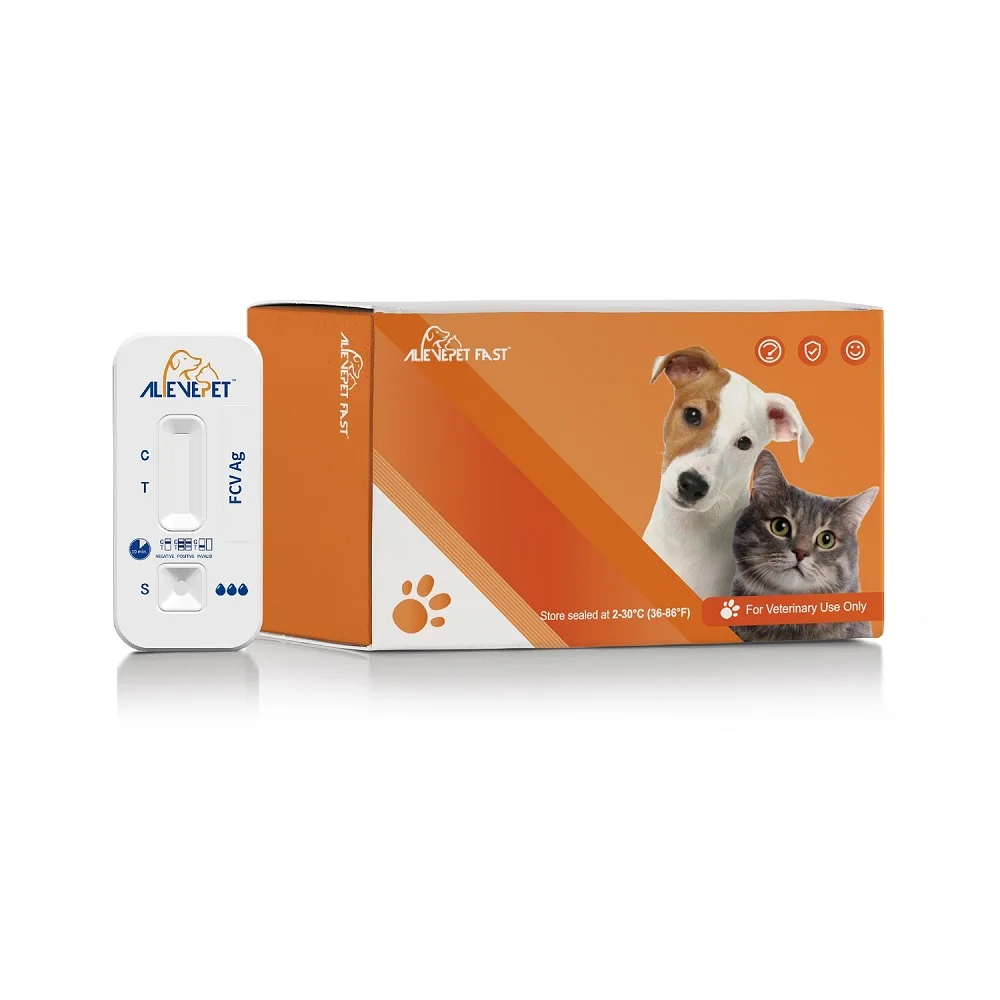 FCV Ag Feline Corona Virus Antigen Rapid Test Fpv Fcov Fhv fcv Fip Toxo Plasmosis Rapid Rest for Pet Disease Test