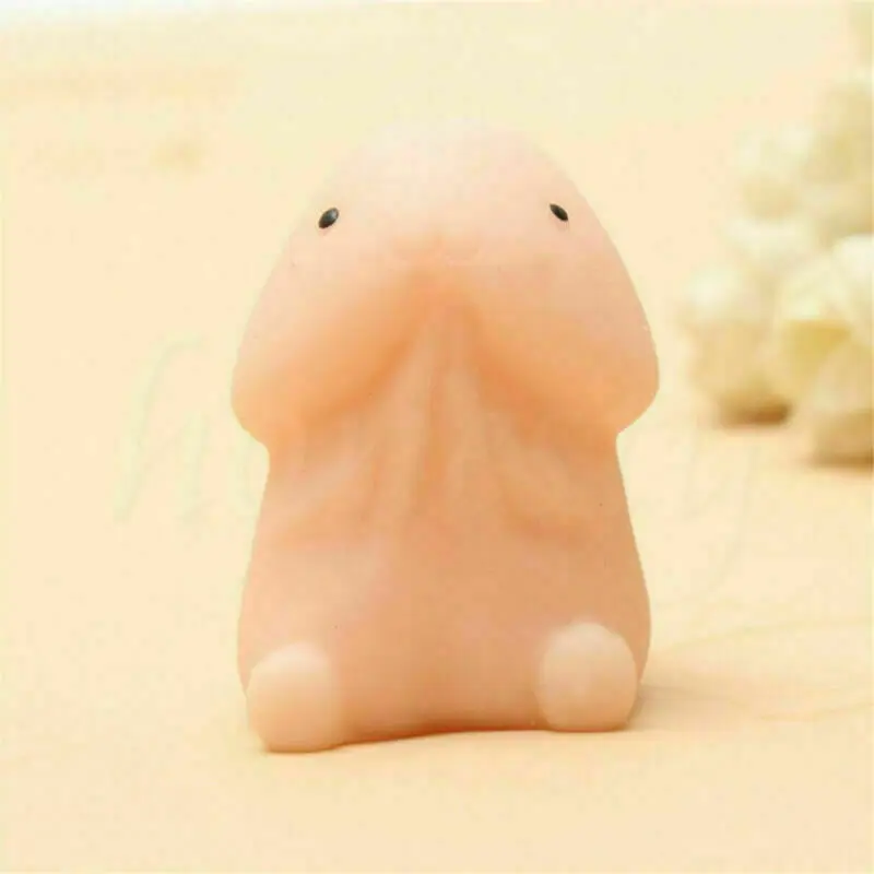 Soft Mochi Dingding Squishy Focus Squeeze Reduced Pressure Abreact Vent Healing Toy Fun Joke Party Gift