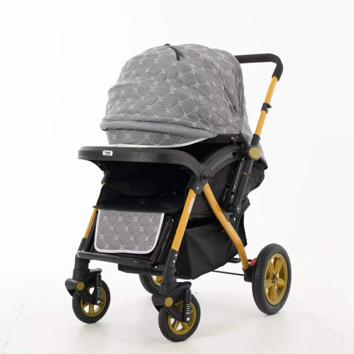 hot selling portable folding baby stroller for boys and girls aged 0-3 years old with sit can lie with Foot cover warm pram