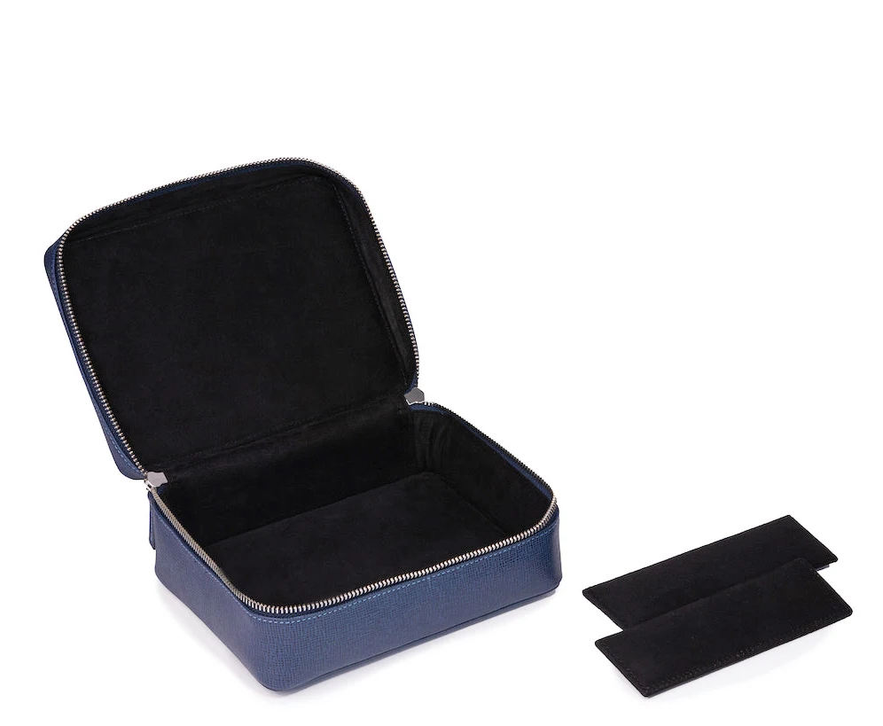 High quality custom zipper perfume bags leather essential oil bottles storage case leather perfume case