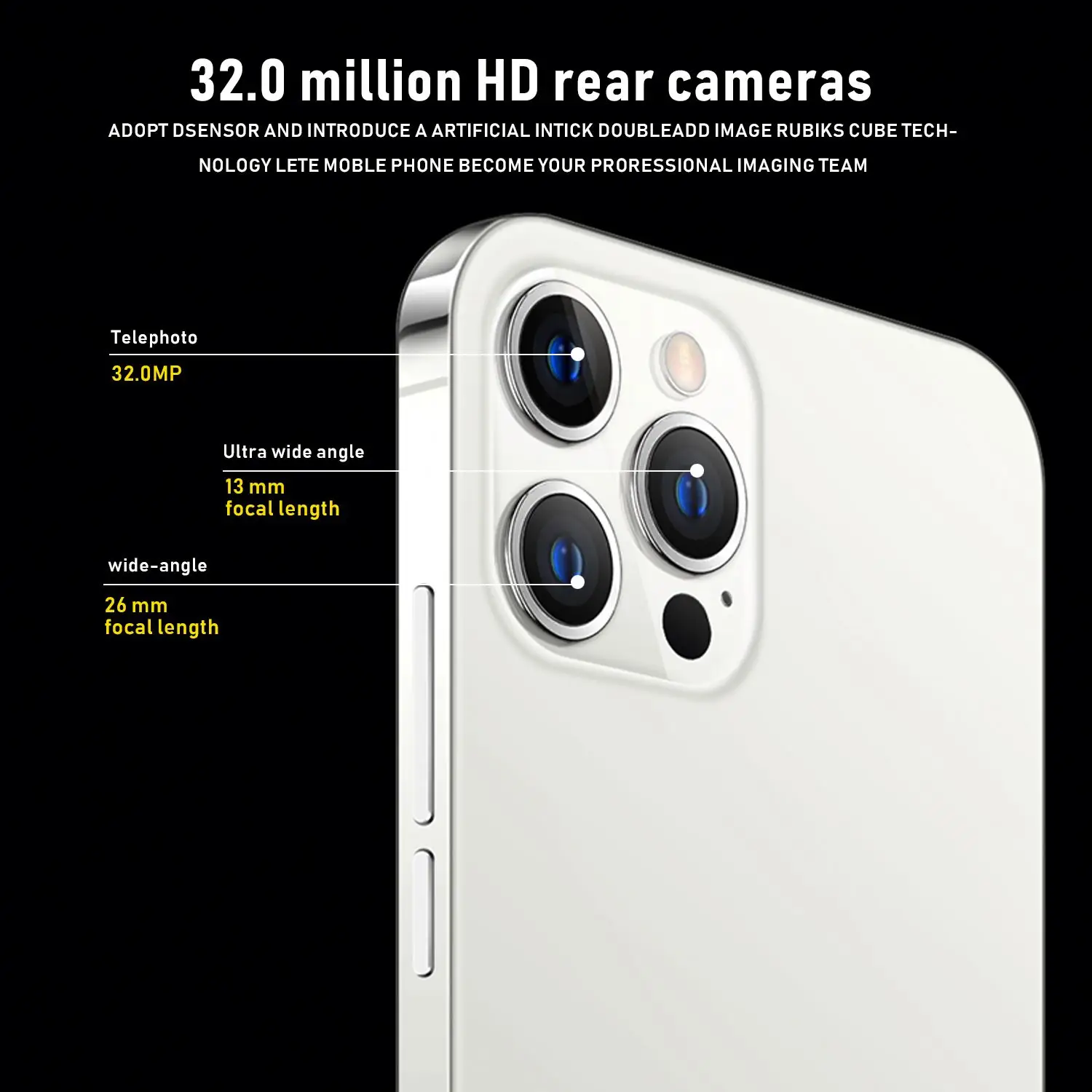 В наличии I13 Pro MAX смартфонов на базе Android 12 Гб + 512 Phone13 10-ядерный 5G LET мобильных телефонов не блокируется Две сим-карты чехол для