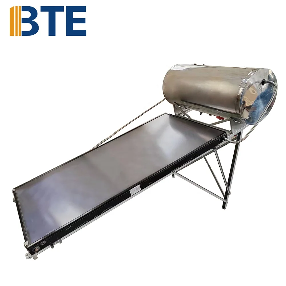 150l pressurized compact stainless steel flat panel solar water heater