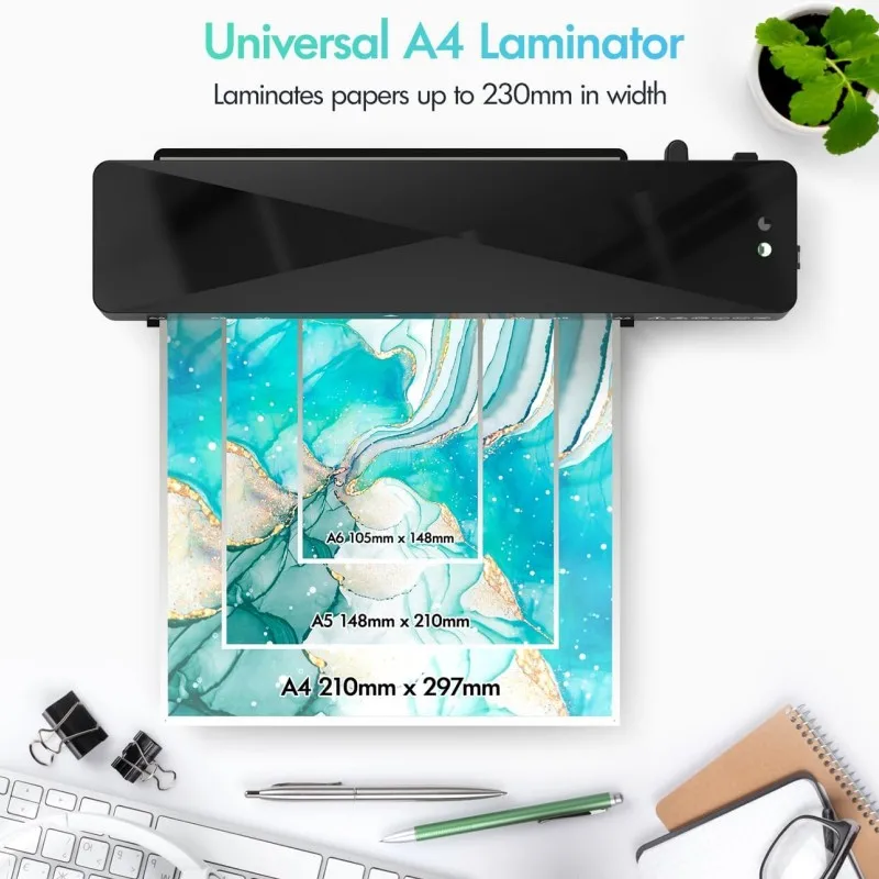 Perfect Office School Use 90s Fast Warm-Up A4 A5 A6 Heat Press Laminating Laminator Machine