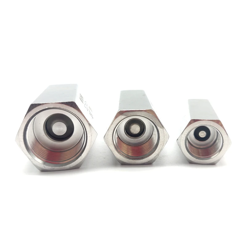 Steel mini hydraulic fittings to prevent oil loss for hydraulic pump check valve stainless steel