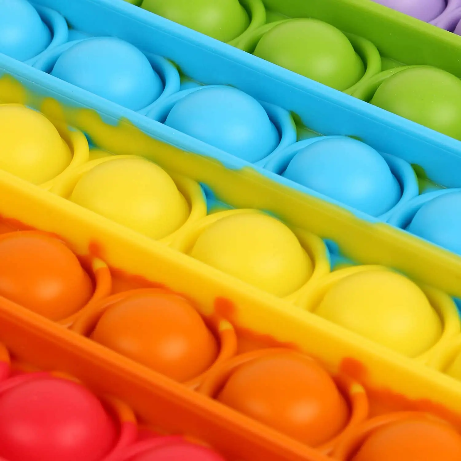 
Factory Cheap Educational Silicone pop game Fidget toy Pop It ASTM Certificated Unicorn Rainbow colors in Stock Wholesale 