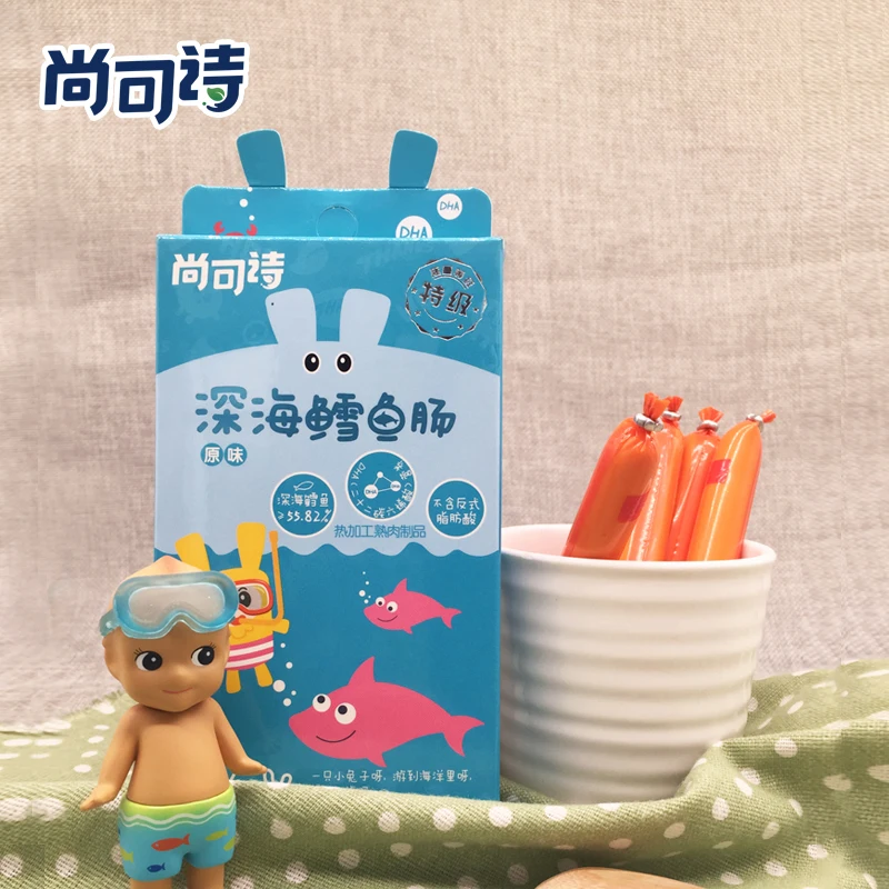 
Nutritious cod fish sausage for children 