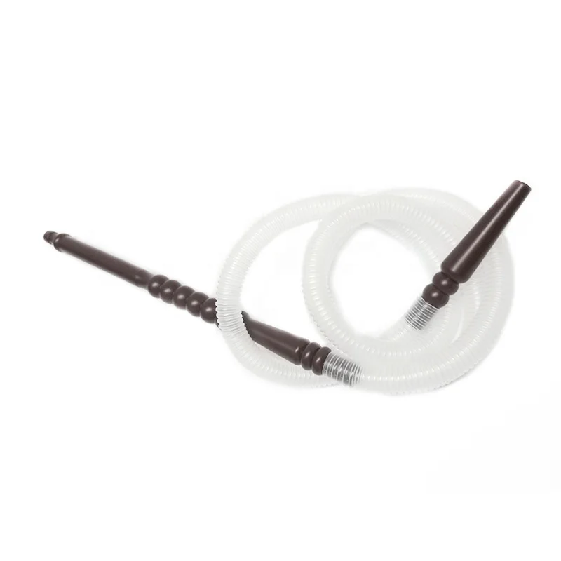 Cheap Food Grade Colorful One Time Use Disposable Plastic Black Shisha Pipe Hookah Hose